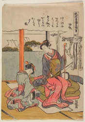 松葉屋の瀬川：帰帆