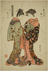 扇屋の瀧川さんとカタライさん「ファッションモデル展 ひながたわかなはつもよう」より