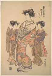 蔦屋の遊女ヒトマチ、シリーズ「雛形若菜の初模様」より