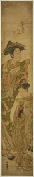 松葉屋の花魁松風とその従者
