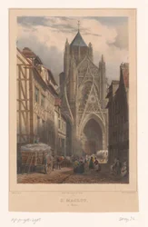 ルーアンのサン マクルー教会の眺め St. Maclou à Rouen (オブジェクトのタイトル) フランスの顔（シリーズタイトル） ラ・フランス（シリーズタイトル）