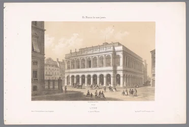 リヨン オペラ ハウスの眺め ライオンズ。 Le Grand Théâtre (オブジェクトのタイトル) 現代フランス（シリーズタイトル） La France de nos jours (オブジェクトのシリーズ タイトル)