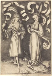 ファルコナーと貴婦人、c。 14951503。