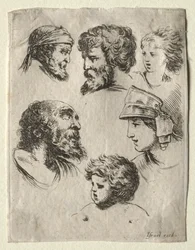 絵を学ぶための本：6人の肖像画