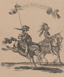 Armiger、Ephebus、Americani、「Courses de Testes et de Bagues Faittes par Roy et pa...」、1662-70 より。