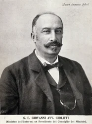 イタリアの政治家、ジョヴァンニ・ジョリッティ（1842-1928）の肖像。