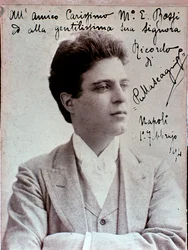 ピエトロマスカーニ（1863-1945）イタリアの作曲家の肖像
