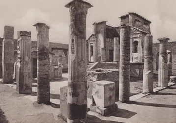 テンピオ・ディシデ（イシス神殿）（モノクロ写真