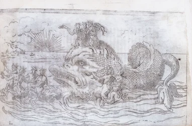 幻想的な魚の戦車、1579年