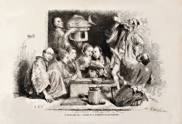 1869年のトゥールデュモンドのイタリア語版の小さなパーティーの酒
