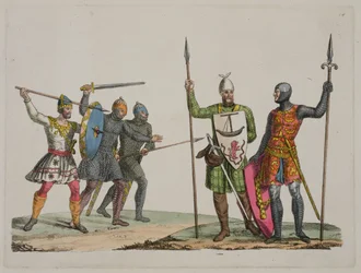 Anglo-Saxon Warriors、The History of the Nations（アクアチント）のプレート14