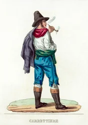 カレッティエール（彩色済み彫刻