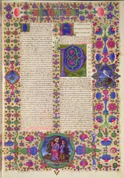 Fol.207r 聖パウロからテサロニケ人への第二の手紙、Borso d