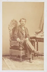 ジュゼッペ・ヴェルディ（1813-1901）c.1860（セピア写真）