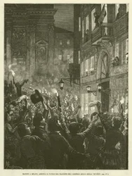 ミラノのマッツィーニ「Arringa il Popolo dal Balcone Dell