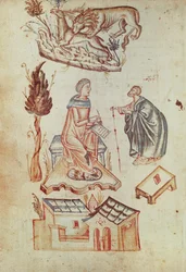 Ms Grec 36 f.187v科学文書のコレクションからの古代の野外医療相談