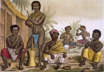 ムチコンゴ族の原住民、ルアンダ近郊、コンゴ、第II巻、c1820-3