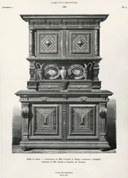 シュトゥットガルトでデザインされたオーク材のサイドボード、「L