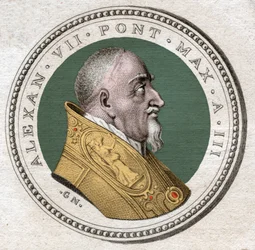 ポープ・アレクサンダー7世。(エングレーヴィング