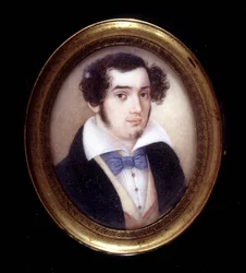 チロ・メノッティ（1798～1831）の肖像。リソルジメントの博物館。ミラノ