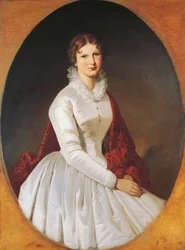 コスタンツァ・トロッティ・アルコナーティ・ヴィスコンティの肖像（油彩・キャンバス