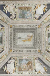 ジュノの部屋：夫の裏切りを見て2つの孔雀に引っ張られた戦車のジュノ