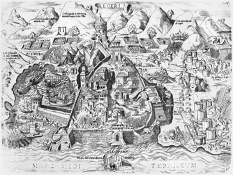 1541年のチャールズ5世（1500-58）によるアルジェの包囲