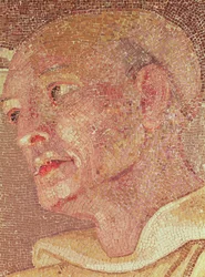 聖ペテロのクリプトからのクレアヴォーの聖バーナード (c.1090-1153) (モザイク) (詳細)
