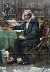 テオドール・モムセン（1817～1903）、ドイツの歴史家、政治家（1902年ノーベル文学賞） - "La Tribuna illustrata "にて