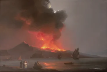 1820年のベスビオ火山噴火