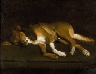 崖の上に横たわる犬 1630-1720年頃 油彩・カンヴァス