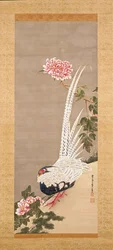 Silver Pheasant And Peonies (ink and colour on silk)   1453323   ja       japanese Successfully Translated  Original: Sketchbook Drawing Translat: Sketchbook Drawing 1442481 ja japanese Successfully Translated Original: Naval expeditions and river landscap