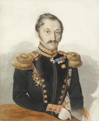 アレクサンダー・ダニロヴィッチ大麦支部将軍の肖像 1818-1861