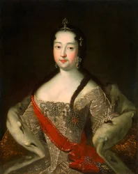 ロシアのツェザレーヴナの肖像 ロシアのアンナ・ペトロヴナ」1708年～1728年、1721年以降。
