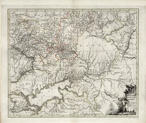 アゾフ県の一般地図、1782年。