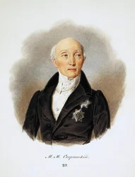 国務長官と改革者ミハイル・スペランスキー伯爵の肖像、1772-1839年、1839年。