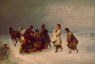 新兵の送別、1860