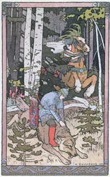 ロシアの昔話の場面、1899年