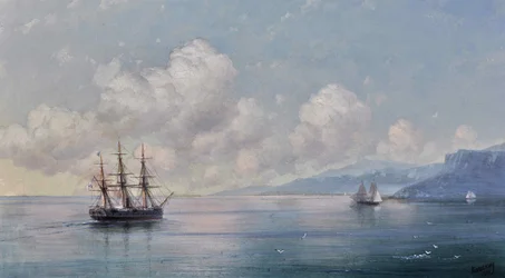 クリミア海岸沖、1881年。