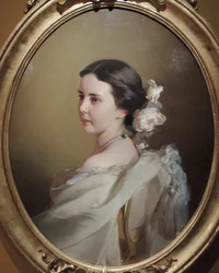 エカテリーナ・フョードロフナ・チュッチェワ1835-1882、1850年代半ばの肖像画
