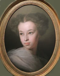 メレンベルク伯爵夫人ナタリア・アレクサンドロヴナ・プーシキナの肖像、1836-1913年、詩人の娘、1849年