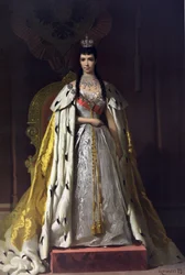 ロシアの皇帝アレクサンドル 3 世 (1845-1894) と皇后マリア フョードロヴナ (デンマークのダグマー) (1847-1928) の戴冠式のアルバム