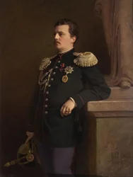 ロシアの大公ウラジミールアレクサンドロヴィッチの肖像1847〜1909年、1880年代