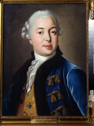Portrait du prince Serguei M. Golitsyn (王子 Serguei M. Golitsyn の肖像)。 Ivan Petrovich Argunov (Argounov) (1729-1802) による絵画。 キャンバスに油彩、56 x 42 cm