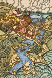 おとぎ話のイラストMarya Morevna、1913〜1915