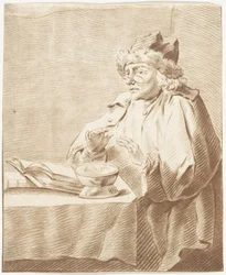 火鉢でのジュラーン・バトナーの肖像