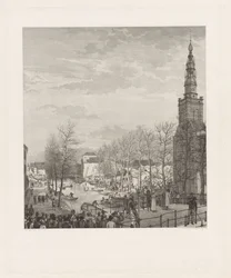 1807 年、ライデン火薬災害後のステーンスシューアの荒廃