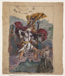 デューラーの習作：聖クリストファー2世