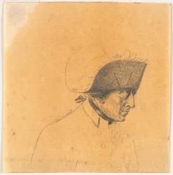 スティックの頭の 1 つの準備: ポツダムでのレビューの後、家に帰るフリードリヒ大王