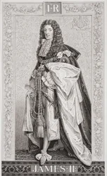 ジェームズ2世（1633-1701）「Illustrations of English and Scottish History」Volume I（engraving）